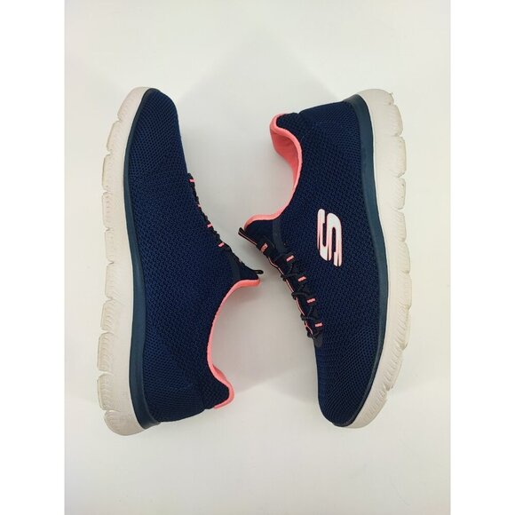 Skechers Women's Summits Cool Classic Blue Running Shoes Size 8 US - Picture 6 of 8